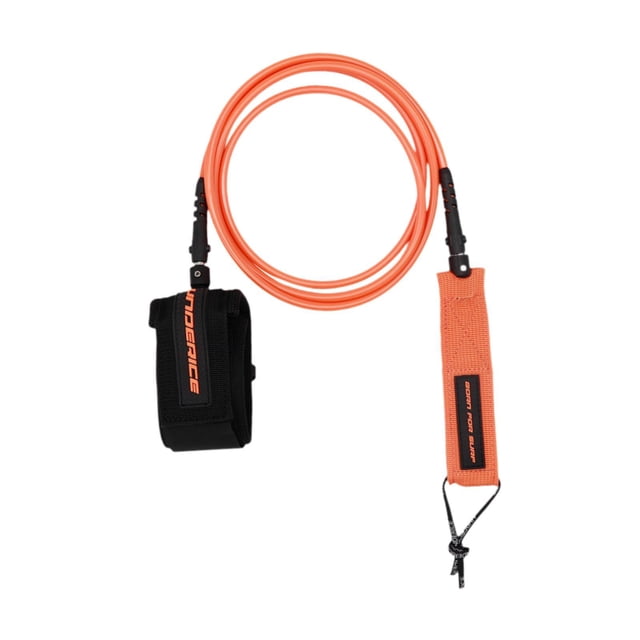 Lipstore Surfboard Leash Fishboard Safety Leash Raft Kayak Rope Strong Surf Foot Rope Orange 7Ft