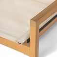 thumbnail image 6 of Christopher Knight Home Contemporary Outdoor Dining Chairs, Solid Wood Frame, Mesh Seating, Teak+ Beige, Set of 2, 6 of 11
