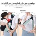 thumbnail image 4 of Baby Sling Carrier, Adjustable Half Wrapped Sling Hip Carrier - Lightweight Breathable Mesh Fabric for Newborn (Green), 4 of 5