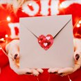 thumbnail image 3 of 5 rolls of Gift Packaging Stickers Sealing Sticker Valentine's Day Heart Shape Decals, 3 of 9