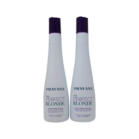 Pravana The Perfect Blonde Purple Toning Shampoo and Conditioner 10.1