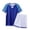 Blue, variant on Little Boys Pocket Tee Set 2 Piece Soft Cotton T-Shirt & Athletic Shorts Summer Active Wear(Watermelon Red,7-8 Years)