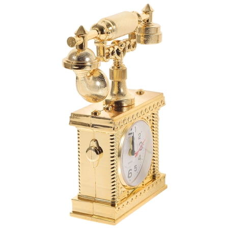 ELAYARD Golden Bedside Electronic Alarm Clock, Compact Design for Home, Bedroom, Office Use, Easy-to-Read Display