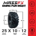 thumbnail image 3 of MASSFX 25x8-12 Front (2) & 25x10-12 Rear (2) Tires for ATV, UTV, & SxS (4-pk), 3 of 9