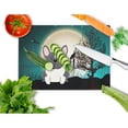 thumbnail image 2 of Caroline's Treasures Halloween Scary French Bulldog Black White Glass Cutting Board Large, 2 of 2