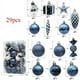 thumbnail image 3 of 20/29/40/50 piezas de adornos navideños de forma especial en azul y dorado, decoración para árbol de Navidad, colgante de esferas navideñas, nuevo, 3 of 5