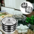 thumbnail image 5 of Liliping Steam Pot 5 Tier with Lid Stepped with Twin Handles Stainless Steel Stockpot Multifunction Large Soup Pot, 5 of 8