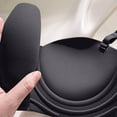 thumbnail image 6 of Bxsruta Wireless Bras for Women, Woman's Solid Color Thin Style Ventilate Back Buckle Bra Without Steel Rim, Black, 6 of 7