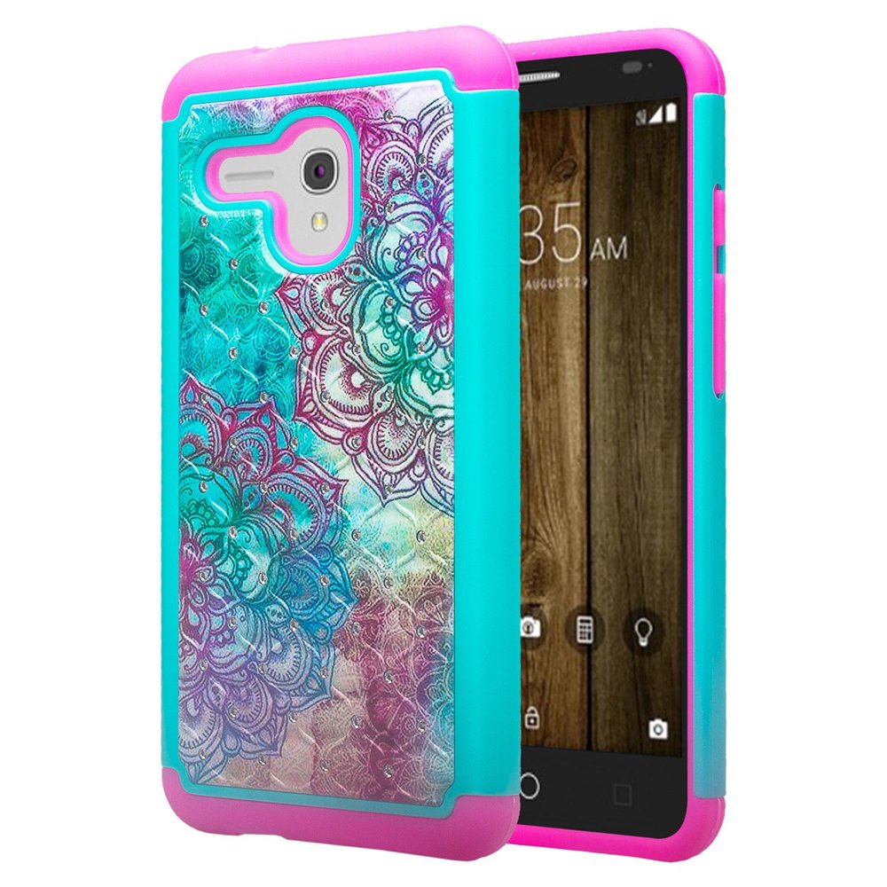 Jitterbug Smart Case, Protective Hybrid Diamond Soft Silicone Cover