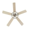 thumbnail image 6 of 52" Silver Crystal Ceiling Fan with 5 Reversible Blades, Light Kit, Remote Control and Pull Chain, 6 of 11