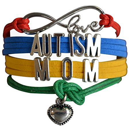 1 Autism Bracelet - Retail Autism Awareness Bracelet with Multi-Colored Heart Charm in a Gift Box