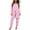 Pink, variant on Eternatastic 3 Piece Floral Pajama Set for Women Long Sleeve Loungewear Set Maternity Nursing PJs for Ladies XL Light Blue