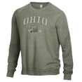 thumbnail image 2 of Men's Heathered Green Ohio Bobcats The Champ Tri-Blend Pullover Sweatshirt, 2 of 3