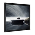 thumbnail image 2 of Designart "Zen Serenity Spiritual Stones in Blue V" Spiritual Framed Wall Art Decor - Global Blue Spiritual Stone Living Room Framed Canvas Art, 2 of 6