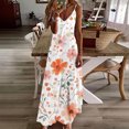 thumbnail image 2 of V Cuello Vestido de Verano Impresión sin Mangas Cuello Redondo Vestido Casual Poliéster Spandex, Vestido Fluido para la Playa Y las Vacaciones, 2 of 7