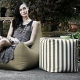 thumbnail image 4 of Jaxx Luckie Outdoor Patio Bean Bag Ottoman, Taupe Stripes, 4 of 4