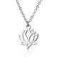 thumbnail image 1 of Collar de acero inoxidable de moda, collar con colgante de acero inoxidable de loto, 1 of 5