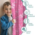 thumbnail image 3 of Blackout Kids Curtains,Pink Butterfly Pattern Childrens Insulated Curtains Set Of 2,Bedroom Essentials,Toddler Room Decor 42"x54", 3 of 5