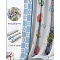 thumbnail image 3 of Spring Easter Blackout Curtains for Bedroom Living Room Darkening Curtains 90 Inch Watercolor Floral Eggs Rabbits Truck Blue Black Out Window Curtain Privacy Window Treatment Grommet Drapes 52"x90"x2, 3 of 9