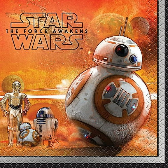 Unique 16 Star Wars- The Force Awaken 5" Napkins