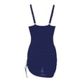 thumbnail image 7 of One Piece Swimsuit Women Twist Front Scoop Neck Tummy Control Ruched Bathing Suits Mesh Swim Dress Modest Swimwear, 7 of 7