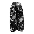 thumbnail image 4 of Uobin Women Baggy Cargo Jeans Camo Army Fatigue Wide Leg Harem Cropped Denim Pants Plus Size Jean Trousers, 4 of 5