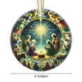 thumbnail image 3 of PRETXORVE Christmas Decorations, Christmas Tree Decorations, Christmas Transparent Printing, Christmas Decoration Pendant, Nativity Scene Decoration, Commemorative Flat Pendant, 3 of 7