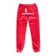 thumbnail image 1 of Gibobby Pantalones para mujer cintura alta para el frío Pantalones de chándal con forro polar para mujer, pantalones anchos y rectos(Rojo,XG), 1 of 3