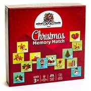 mind tools - christmas educational memory match game for toddler preschool and kids - great memory matching card games for recognition & memory skills practice - 48 durable tiles