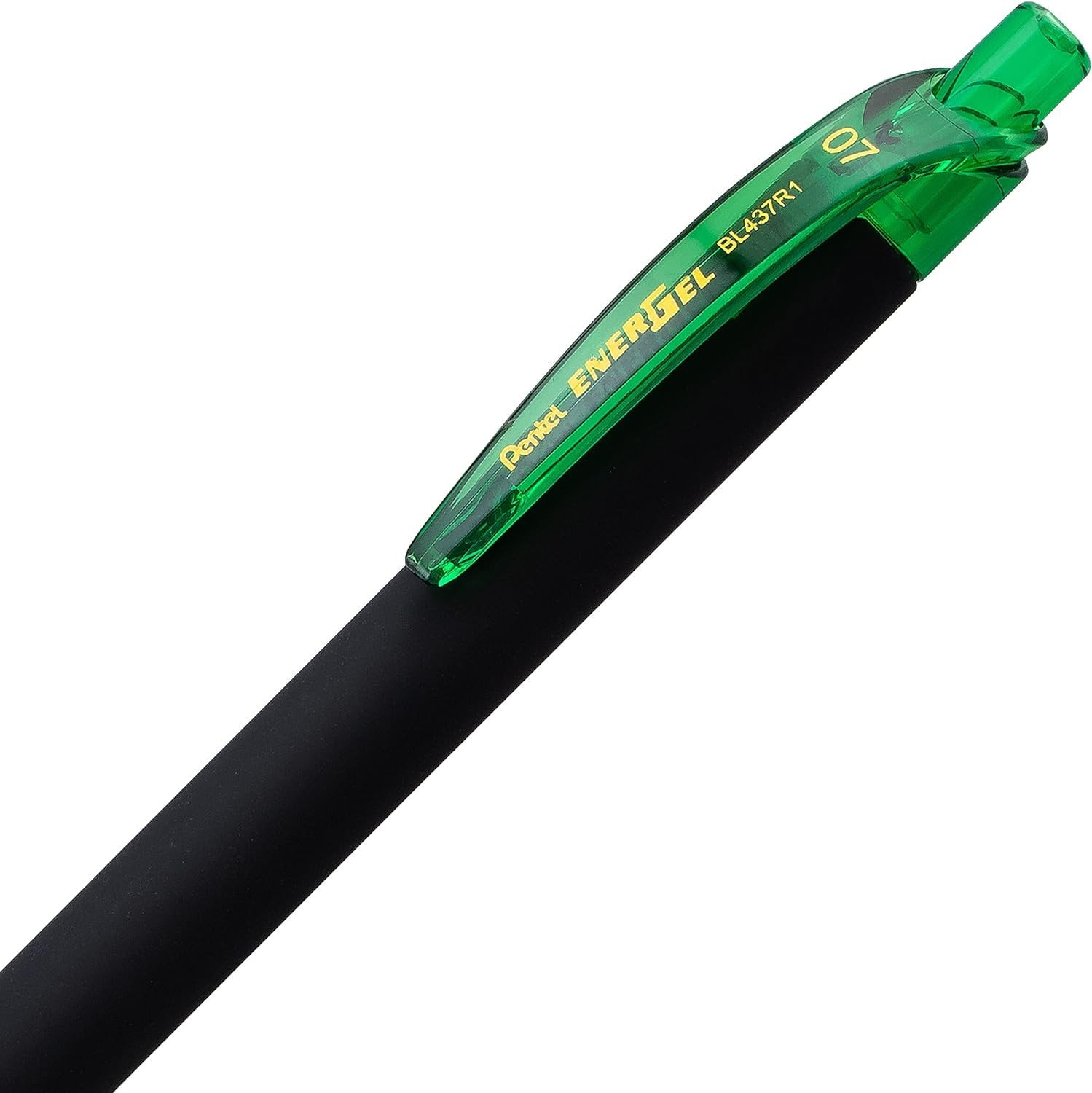 Pentel EnerGel Kuro Liquid Gel Pen, 0.7mm Medium line, Lime Green Ink, 12 Pack BL437R1-K