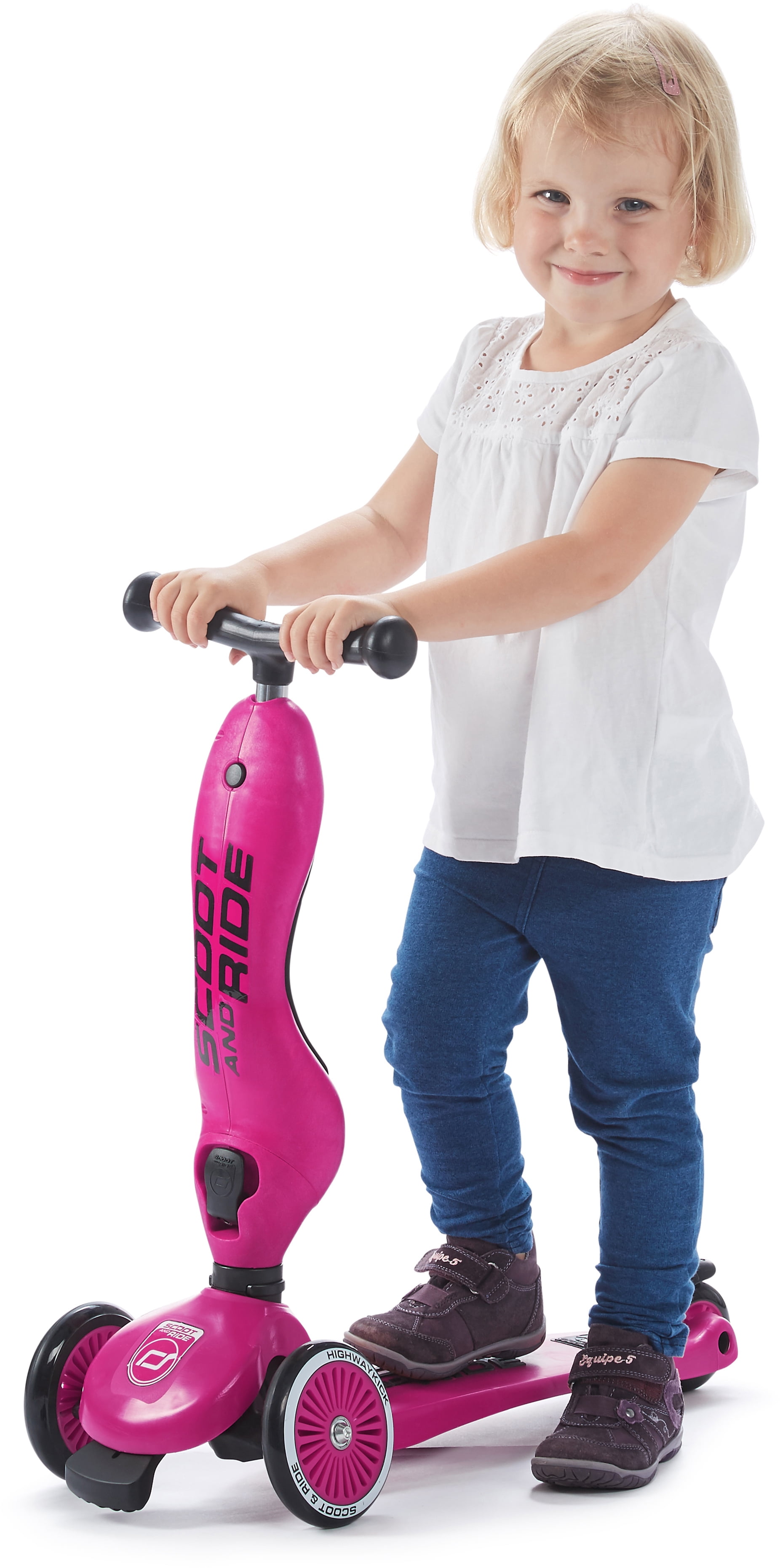Scoot & Ride 2-in-1 Bike & Kick Scooter for Children Ages 1-5 (Pink)