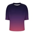 thumbnail image 7 of Oversized Tshirts T Shirts for Women Short Sleeve Gradient Color Summer Tops Chest Pocket Round Neck Loose Tees (2XL, Bronze), 7 of 7