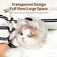 thumbnail image 6 of 5.51" Cat Space Helmet Anti-Bite Muzzle for Grooming Breathable Pet Hood for Nail Trimming Bathing and Recovery Anti-Licking Elizabeth Collar for Small Cats and Dogs Khaki, 6 of 6