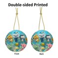 thumbnail image 3 of The Octonauts Christmas Ceramic Round Ornaments Print Decorative Hanging Ornaments For Xmas Tree Holiday Party Decoration 1 Pcs, 3 of 9