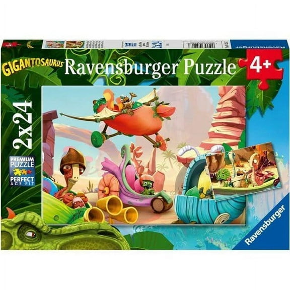 Ravensburger 2x24 Piece Puzzle Gigantosaurus 051267