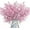 Pink, variant on 20PCS Christmas Glitter Artificial Pine Needles Fake Glitter Stems Pine Branches for Christmas Embellishing DIY Garland Wreath Home Garden Decoration