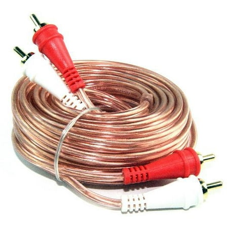 Under Cabinet Interconnect Cord - 1.5 FT 10 Pack RCA Male Stereo Car Home Audio Interconnect Patch Cable Cords
