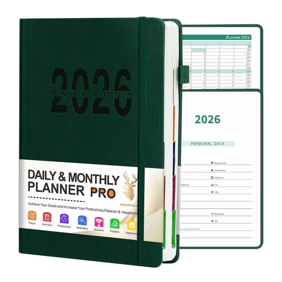 2026 Travel Organizers Schedule Planner With Monthly Weekly Layouts Lightweight Practical For Students & Professional