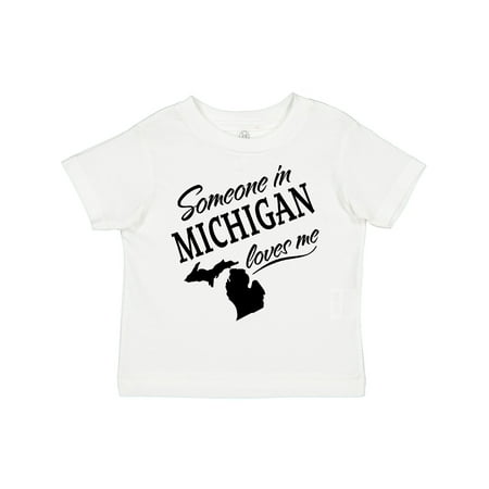 

Inktastic Someone in Michigan Loves Me Boys or Girls Toddler T-Shirt