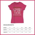 thumbnail image 5 of Tee Hunt I Paused My Game to Be Here Funny Gamer ChristmasWomen's T-Shirt Ugly Sweater Theme Xmas Party Gaming Console Nerd, Pink, Small, 5 of 5