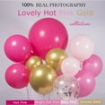 thumbnail image 3 of Pink Balloon Garland Arch Kit with Hot Pink Rose Gold metallic Balloon for Barbie Theme Party Girl Birthday Baby Shower Princess Themed decorations, 3 of 5