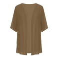 thumbnail image 5 of Aboser 3/4 Sleeve Chiffon Cardigans for Women Lightweight Loose Fit Cardigan Sheer Open Front Beach Cover Up Light See Through Dusters, 5 of 7