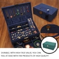 thumbnail image 4 of Seitruly Caja de almacenamiento de joyas, collares, pendientes, anillos, pulseras, brazaletes, organizador, estuche para el hogar, dormitorio, soporte de Bolsas de maquillaje Verde Seitruly CE015115-01, 4 of 6