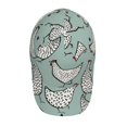 thumbnail image 4 of Naloa Original Classic Low Profile Hat Men Women Baseball Cap Dad Hat Adjustable Unconstructed Hand Drawn Chickens Print Cap, 4 of 9