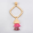 thumbnail image 3 of 2pcs Wooden Bead Curtain tiebacks, Tassel Curtain Clasp Magnetic Curtain Clasp, Curtain tiebacks no Hole Punching Decorative, 3 of 6