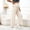 Beige, variant on Maternity Women's Side Drawstring Wide Leg Pants, Over‑Belly High Elastic Support, Adjustable Side Ruched Detail for Pregnancy Daily Wear, Maternity Pants for Women Gray XL