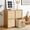 Beige,11'', variant on 6 Pack Fabric Storage Cubes Bins, Collapsible Cube Organizer with Faux Leather Handle, Foldable Closet Storage Boxes for Shelves, Bedroom, Living Room (11'',Black)