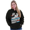 thumbnail image 3 of Popeye The Sailor Man American Might Unisex Plus Size Hoodie Brisco Brands 4X, 3 of 5