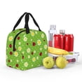 thumbnail image 5 of KLL Daisies And Ladybugs Print Insulated Lunch Bag Women, Reusable Cute Tote Lunch Box for Adult & Men, Leakproof Cooler Lunch Bags for Work Office Travel Picnic, 5 of 6