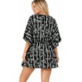 thumbnail image 2 of HAPPY BAY Women's Loungewear African Plus Size Party Bathing Suit Cover Ups 3X-4X Metal, Leaves, 2 of 5